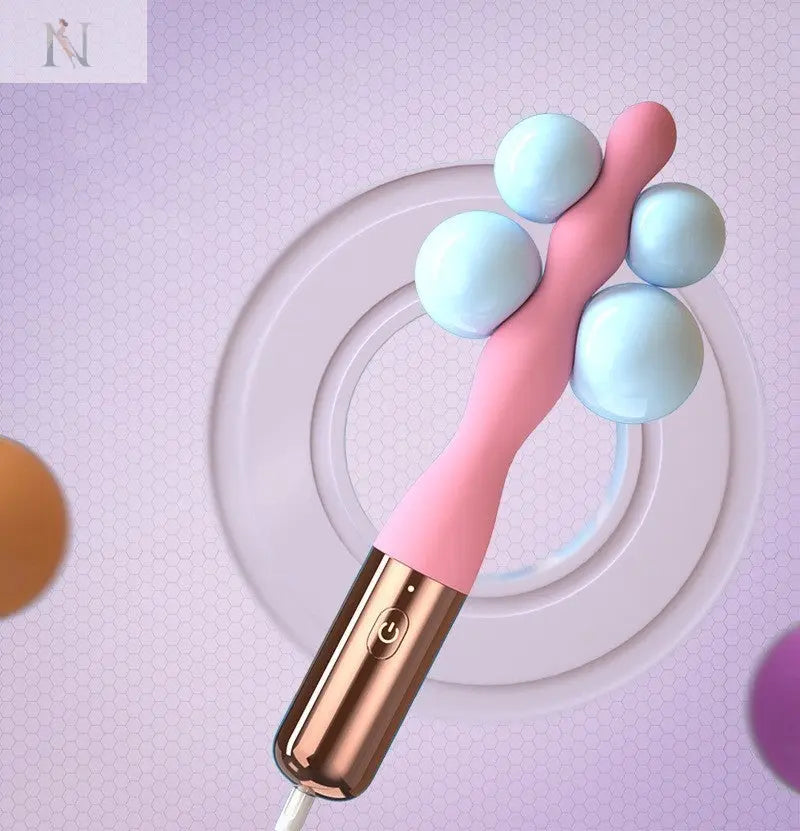 10-Mode Silicone Beaded Vibrator – Ergonomic Wellness Massager cj