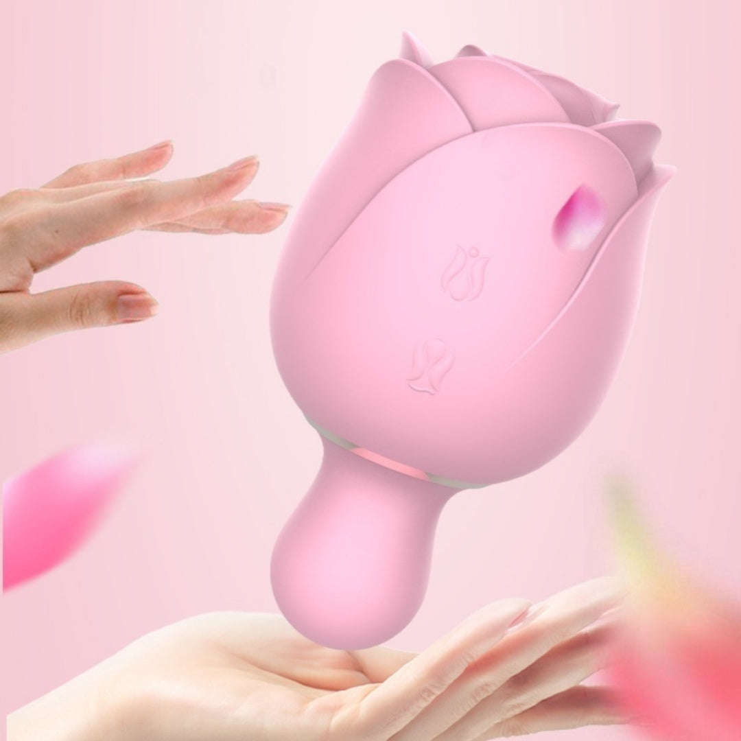 Preserved Flower Clitoral Sucking Vibrator – Rose-Shaped Suction Massager Loving Joy