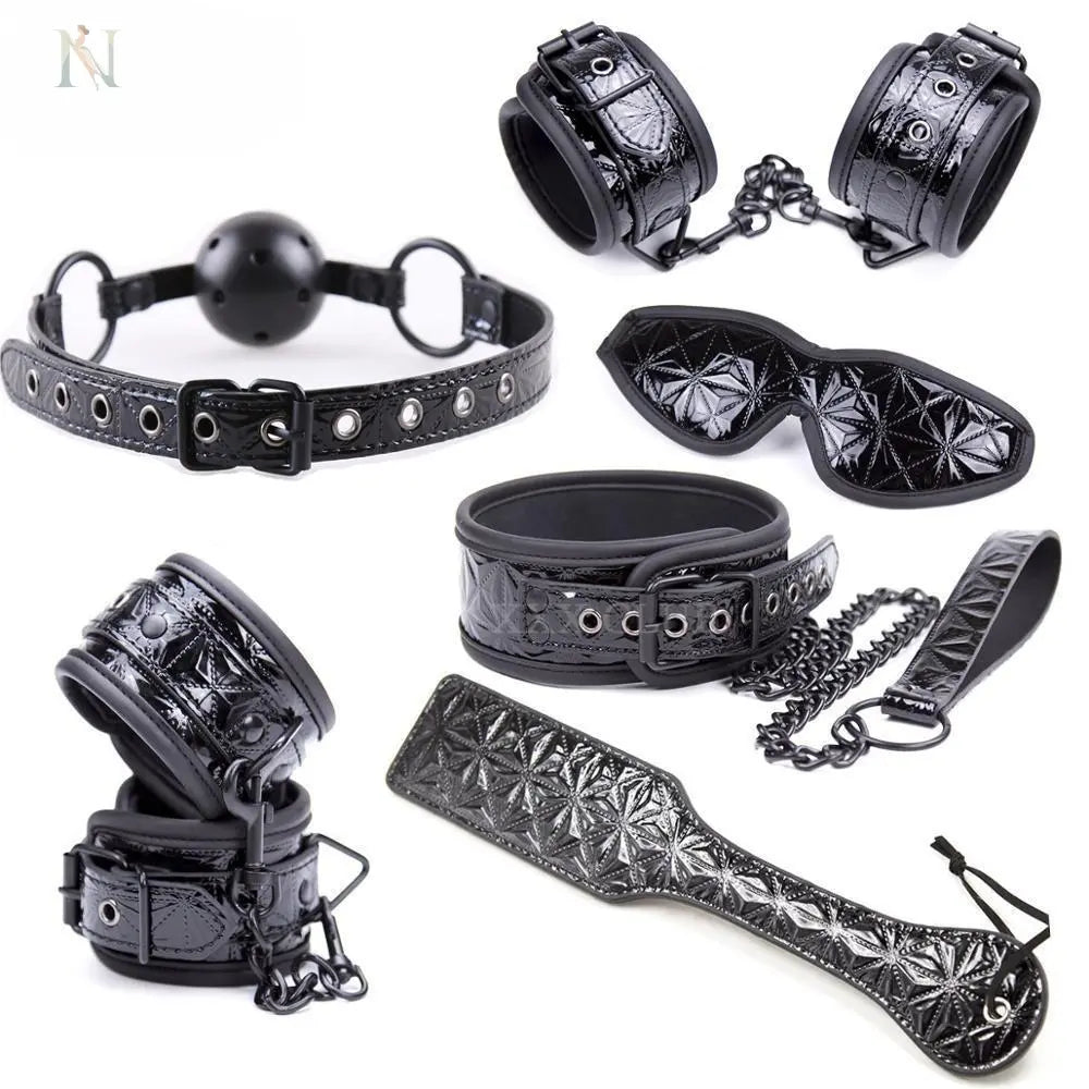 7-Piece Adjustable Faux Leather Comfort Set cj