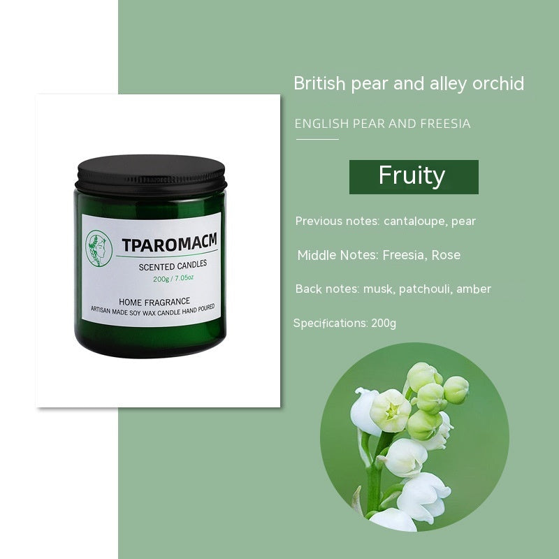 Smokeless Aromatherapy Candle – Glass Jar Soy Wax Scented Candle Loving Joy