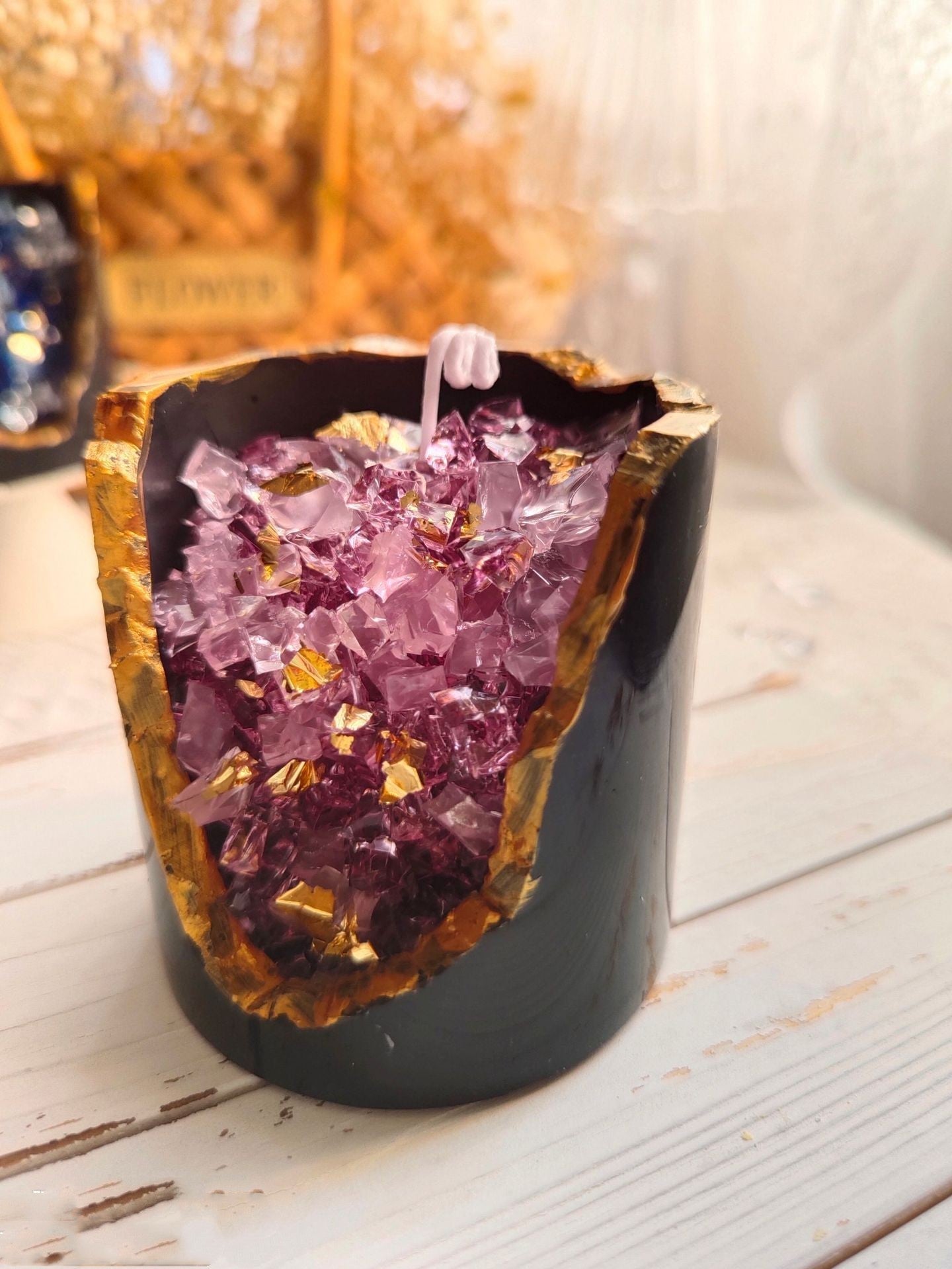Crystal Aromatherapy Candle Ornaments Birthday Gift Loving Joy