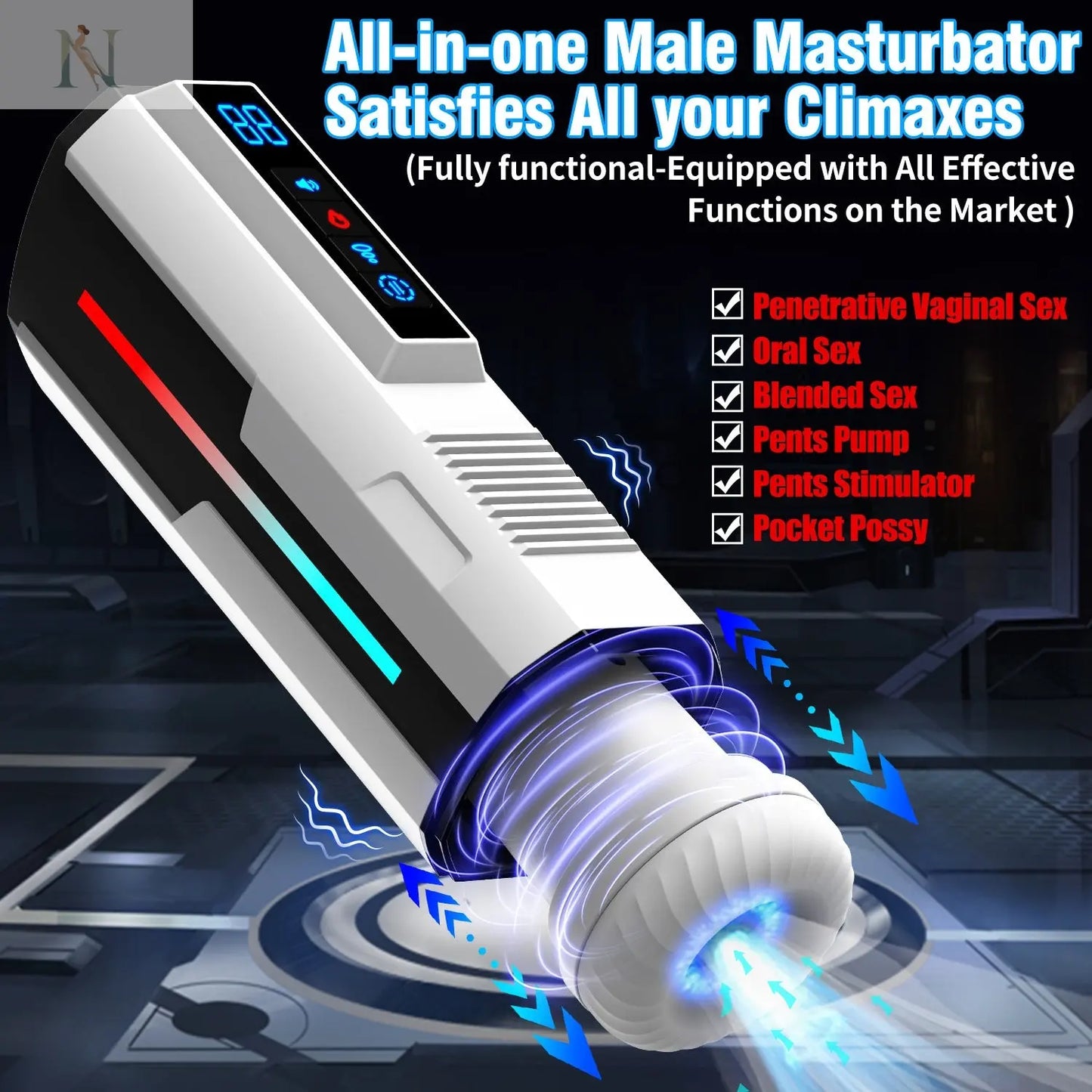 Automatic Male Masturbator – Suction, Vibration & Heating cj