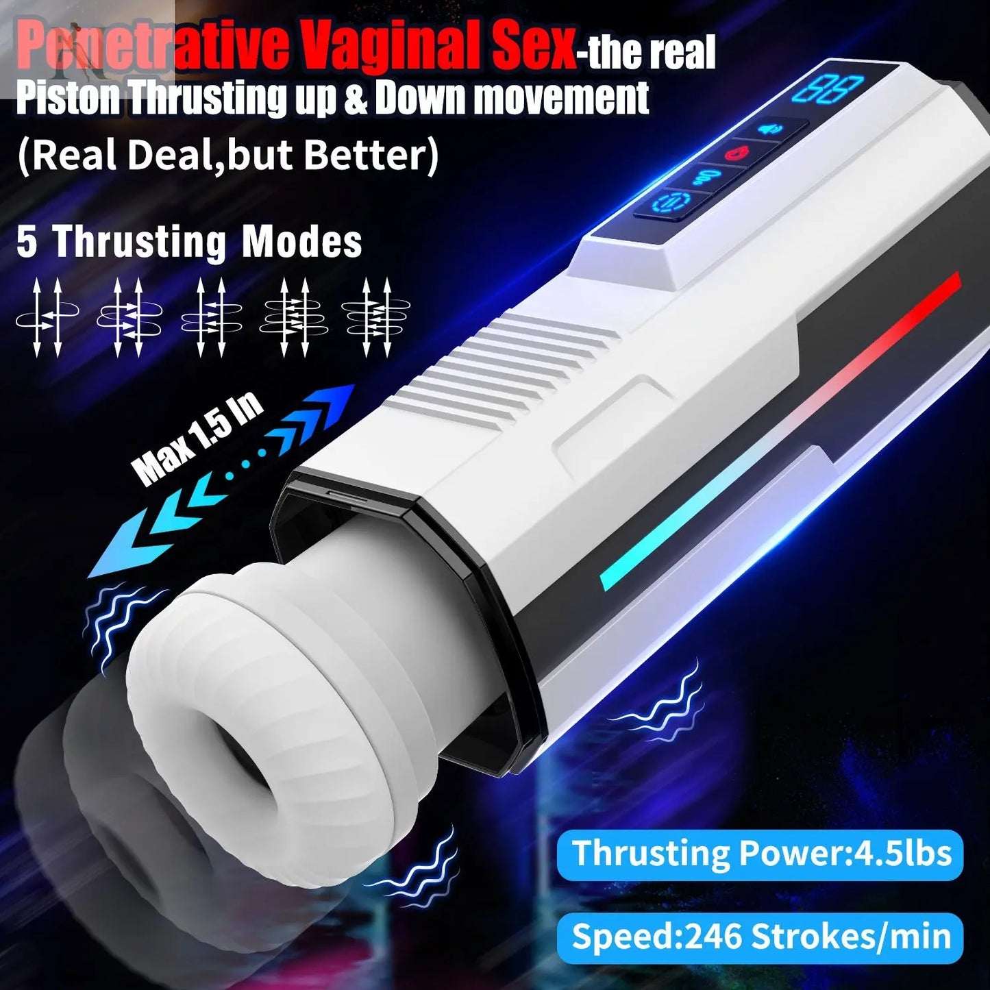Automatic Male Masturbator – Suction, Vibration & Heating cj