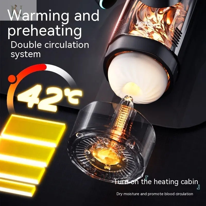 Automatic Suction Masturbation Cup – Heated & Rechargeable Smart Stroker cj