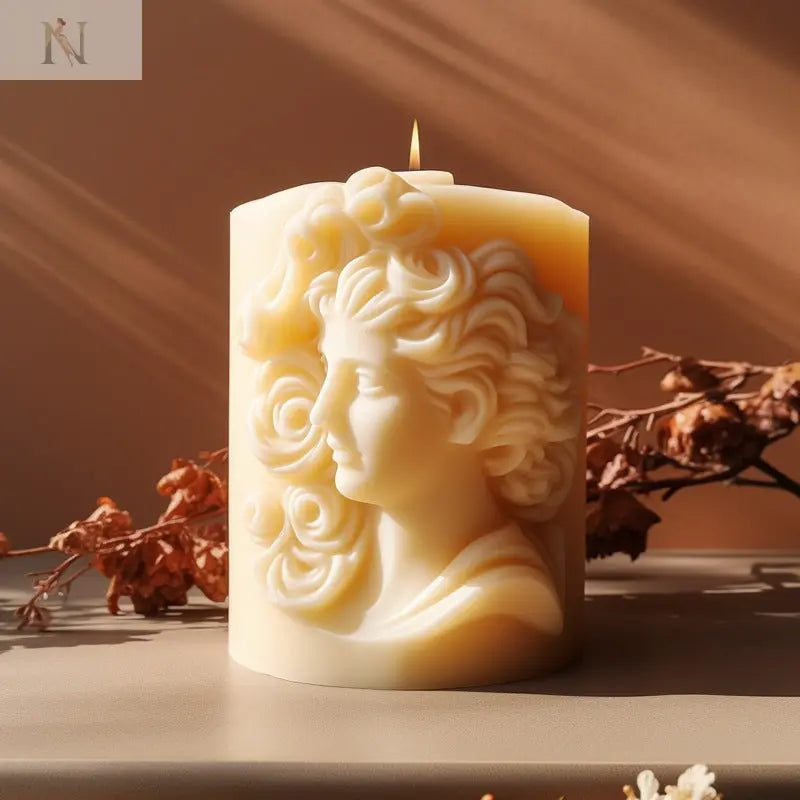 Classical Portrait Silicone Mold for DIY Aromatherapy Candles cj