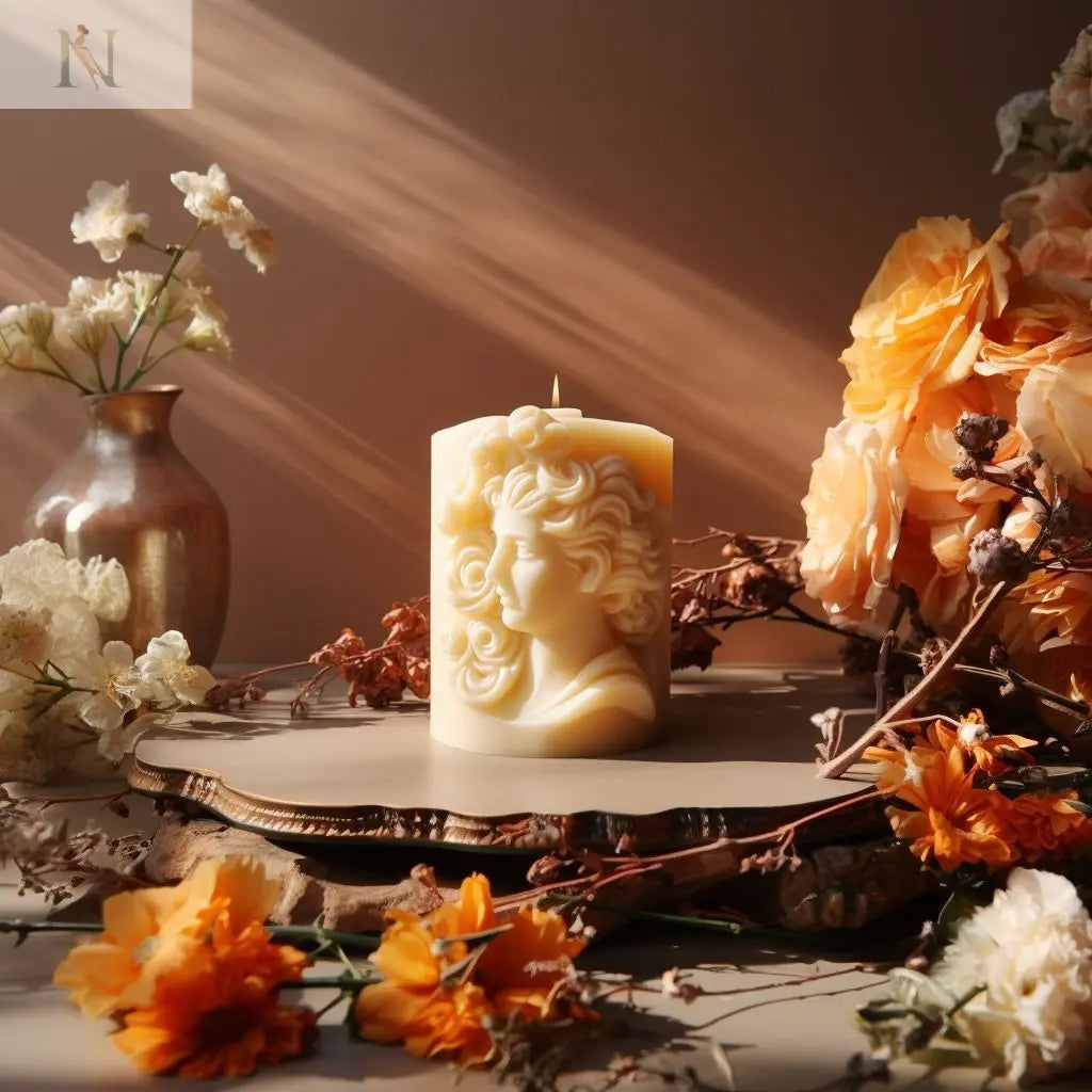 Classical Portrait Silicone Mold for DIY Aromatherapy Candles cj