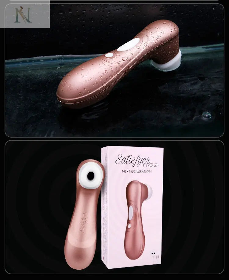 Compact Air Pulse Clitoral Stimulator – Rose Gold null