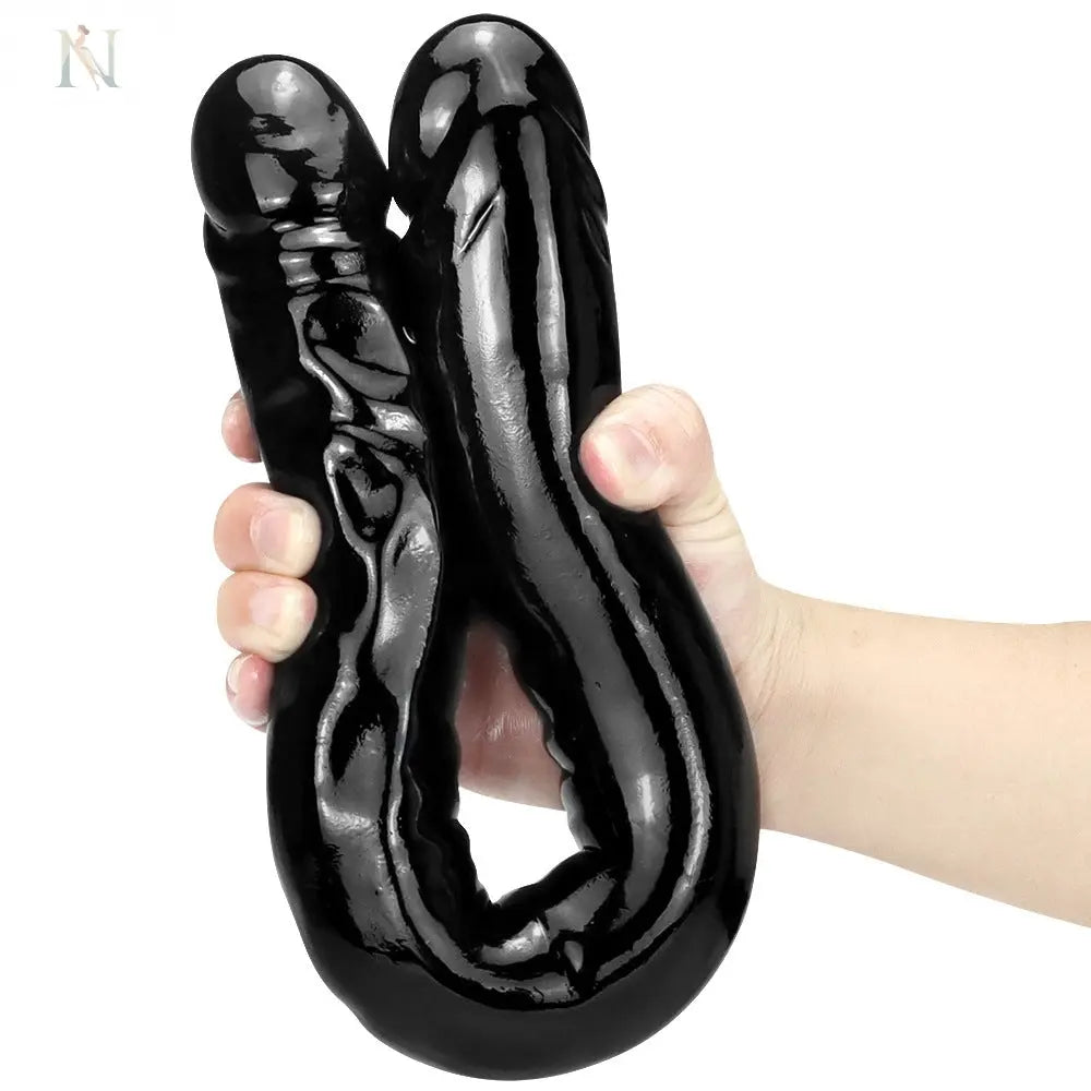 Flexible Double-Ended Realistic Dildo – Extra Long PVC Design cj