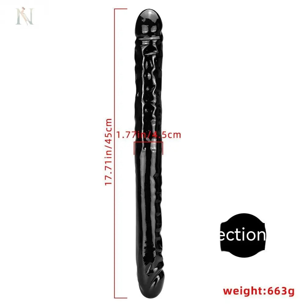 Flexible Double-Ended Realistic Dildo – Extra Long PVC Design cj