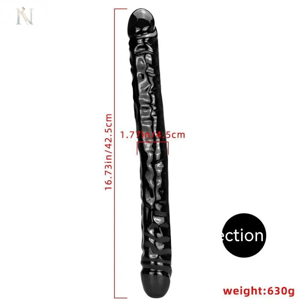 Flexible Double-Ended Realistic Dildo – Extra Long PVC Design cj