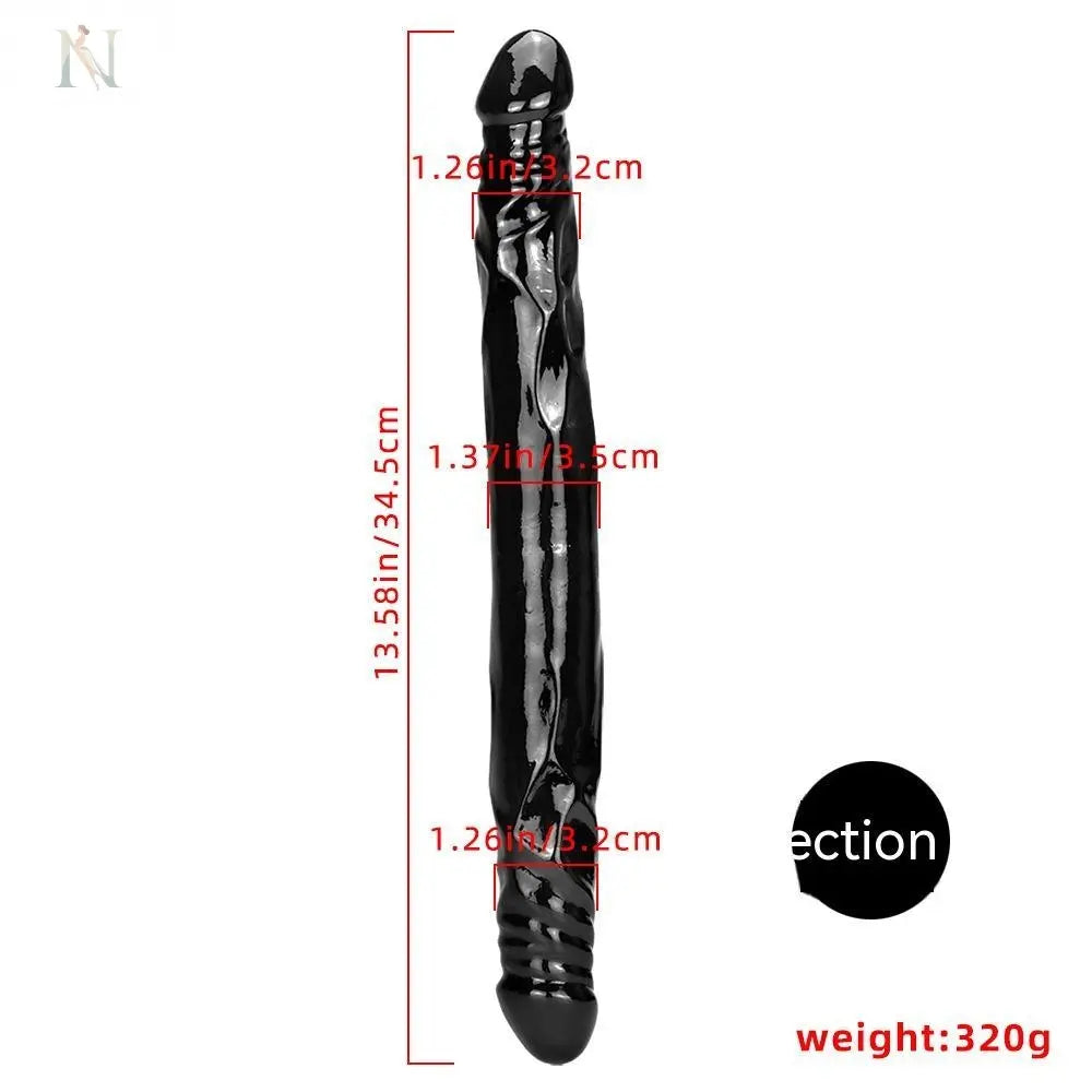 Flexible Double-Ended Realistic Dildo – Extra Long PVC Design cj