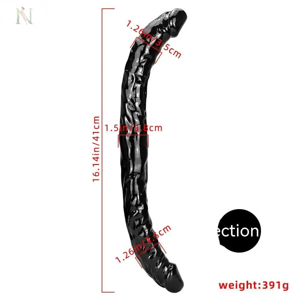 Flexible Double-Ended Realistic Dildo – Extra Long PVC Design cj