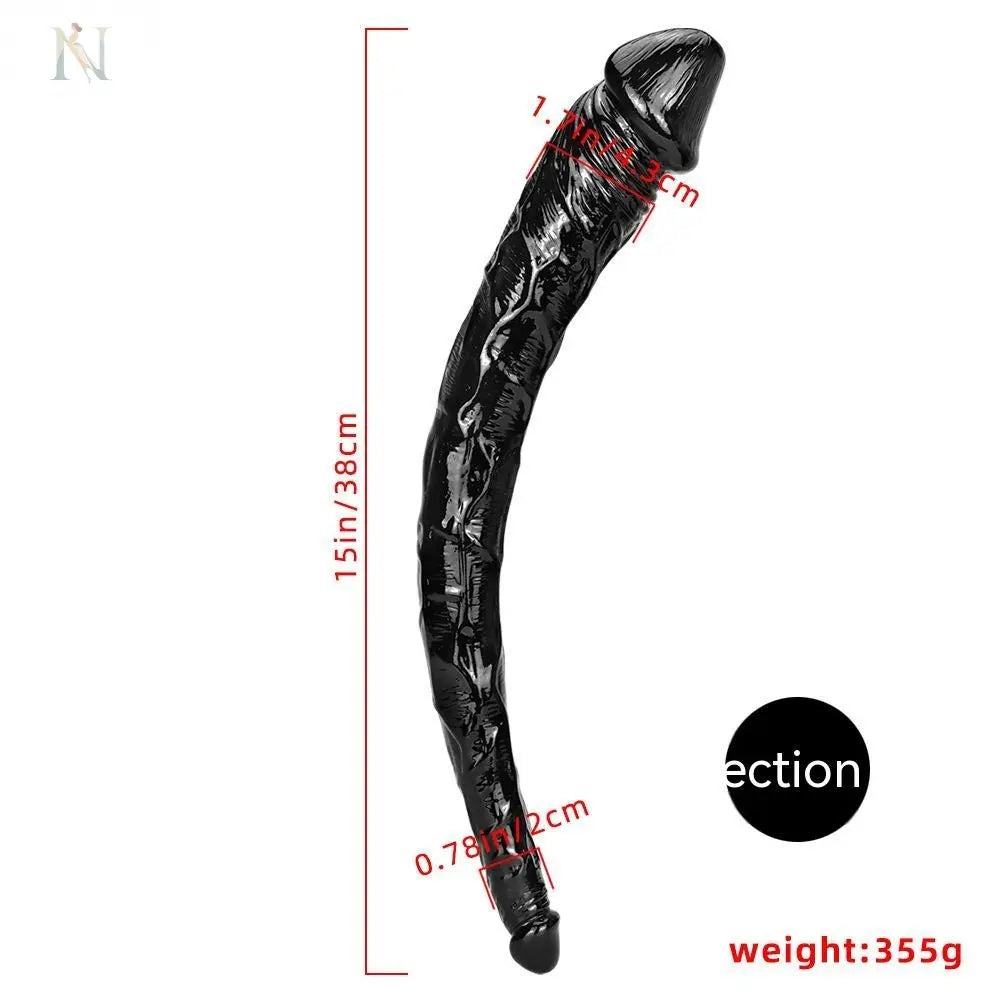 Flexible Double-Ended Realistic Dildo – Extra Long PVC Design cj