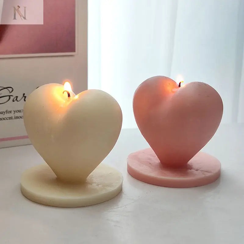 Heart-Shaped Decorative Candle – Romantic Gift & Home Accent cj