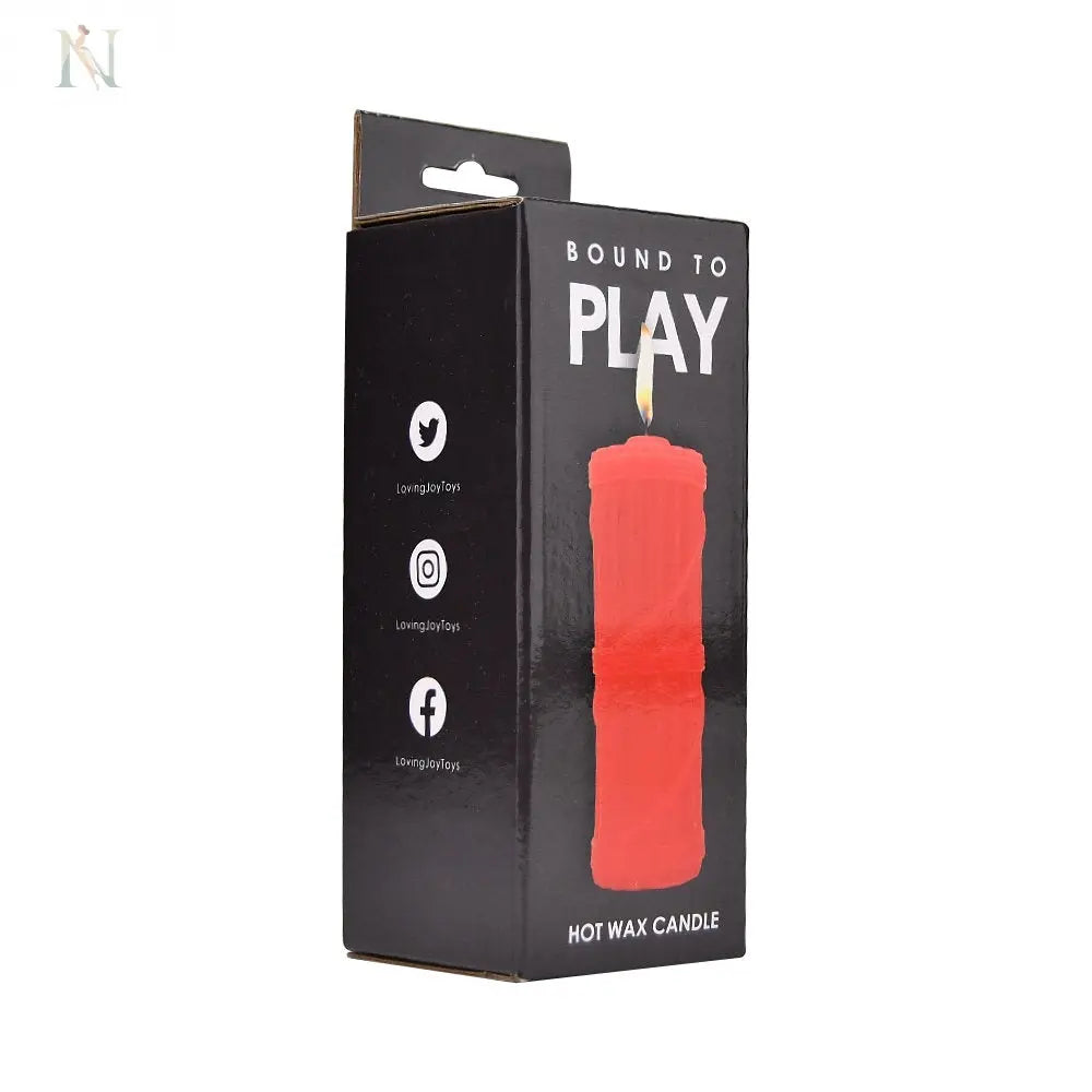 -3-Bound to Play. Hot Wax Candle Red-3
