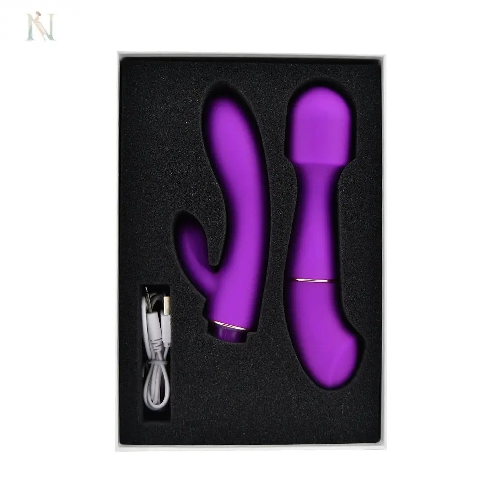 -6-Loving Joy DUA Interchangeable Vibrator with 2 Attachments-6