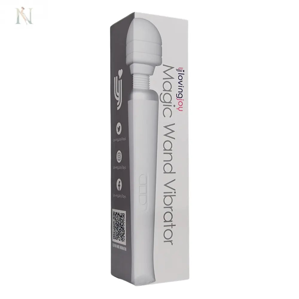 -5-Loving Joy Rechargeable Magic Wand Vibrator White-5