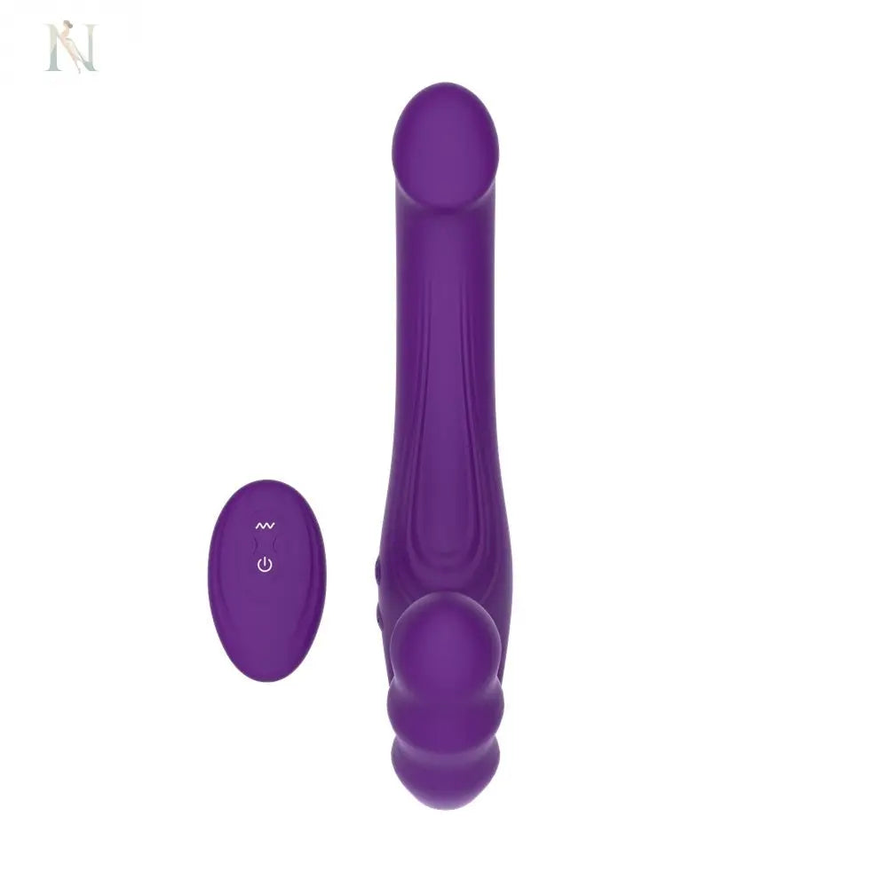 -2-Mina Echo Remote Vibrating Strapless Strap On-2