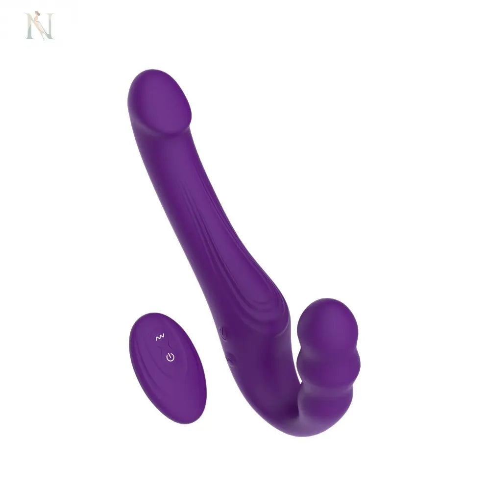 -4-Mina Echo Remote Vibrating Strapless Strap On-4