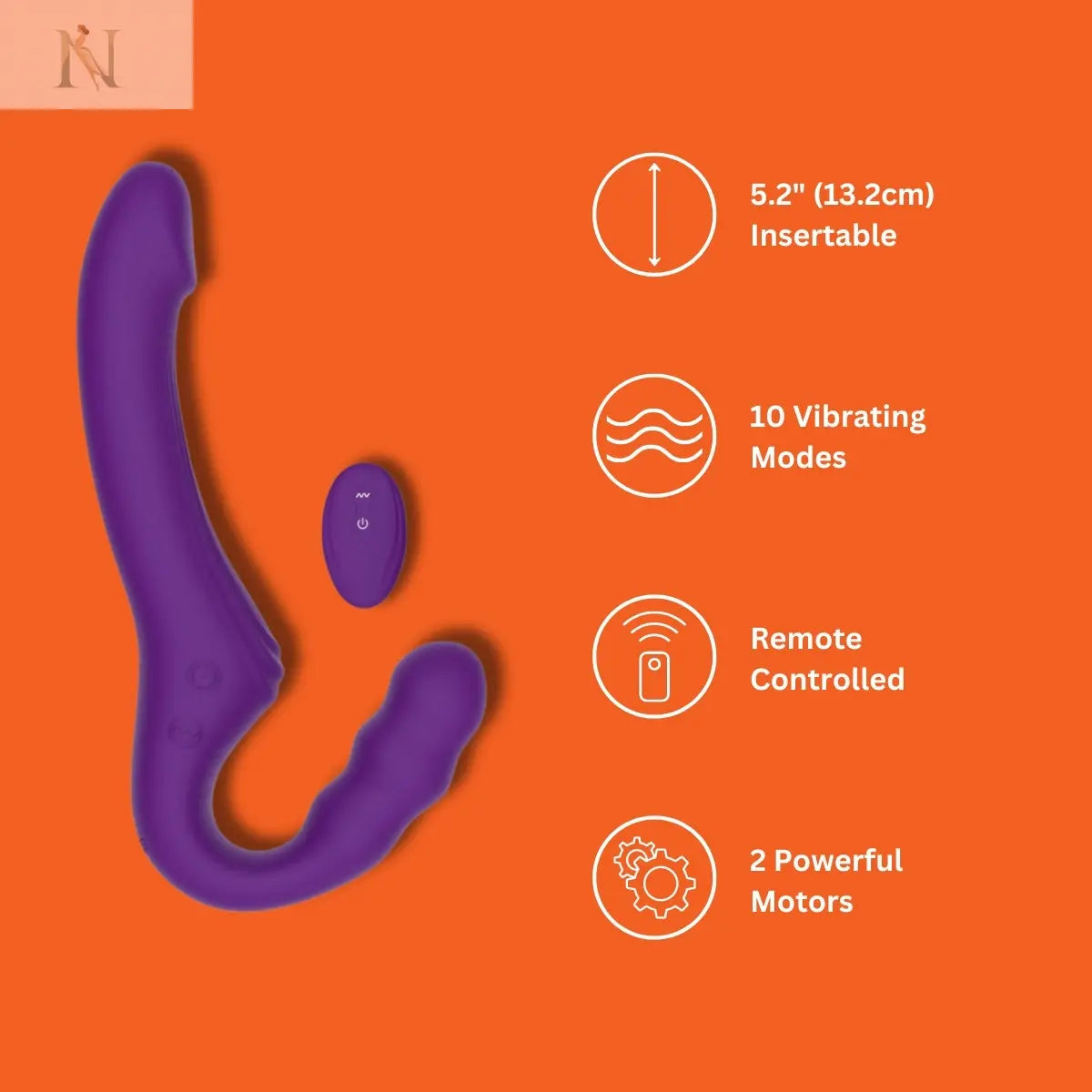 -7-Mina Echo Remote Vibrating Strapless Strap On-7