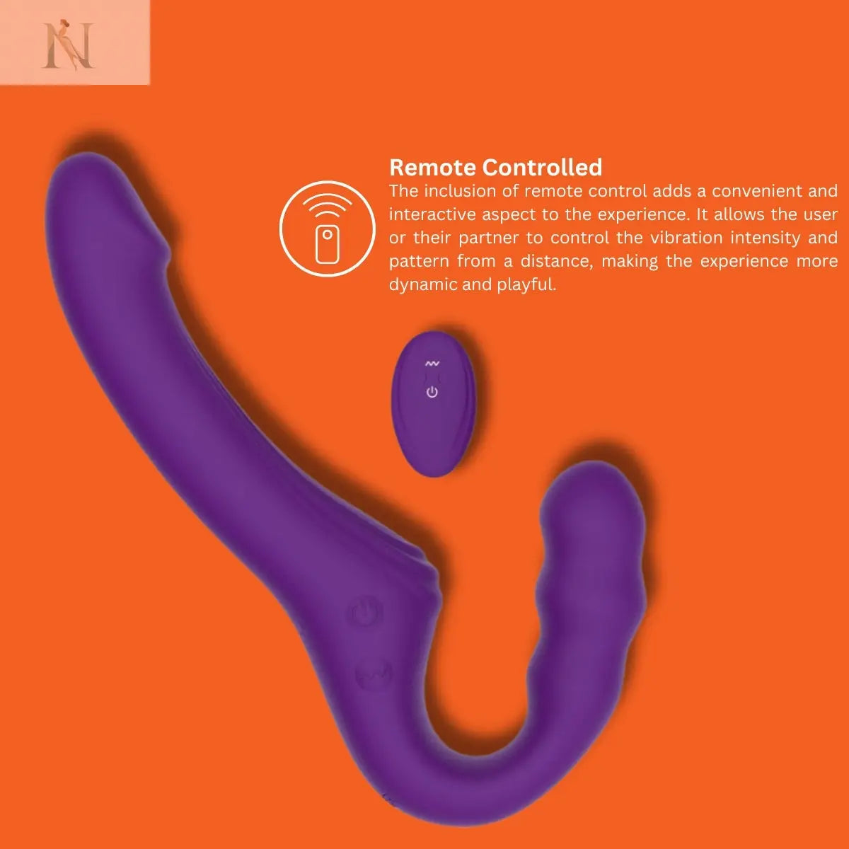 -10-Mina Echo Remote Vibrating Strapless Strap On-10