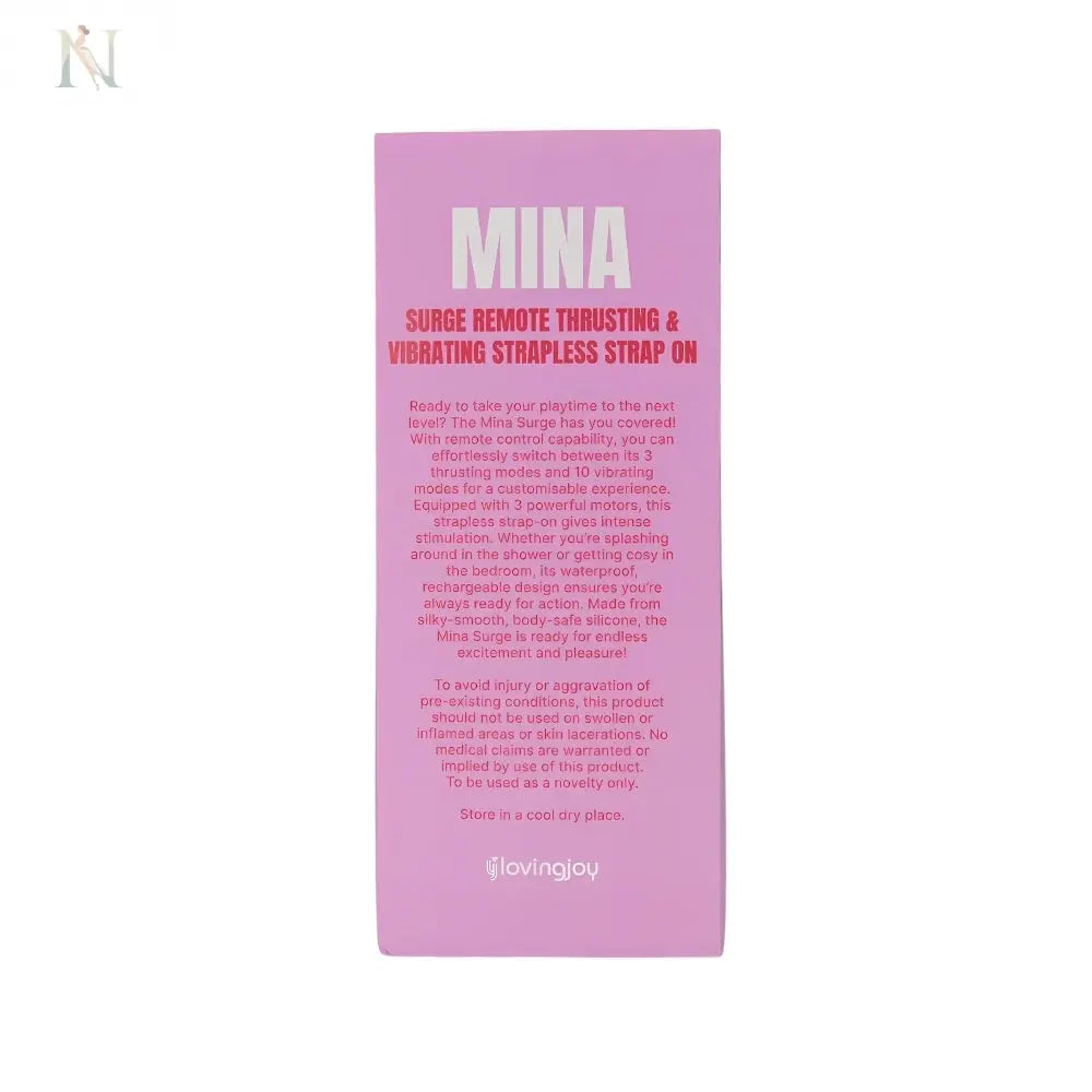 -16-Mina Surge Remote Thrusting & Vibrating Strapless Strap On-16