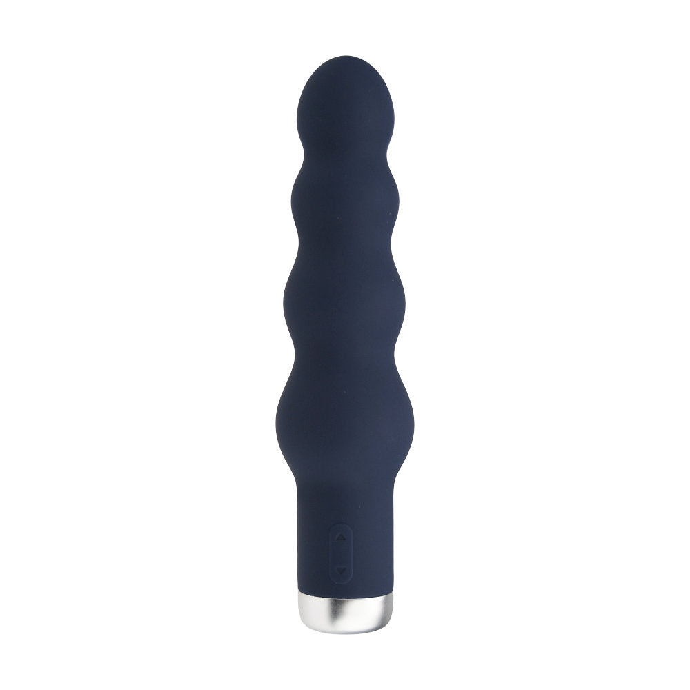 --Nauti Silicone Ribbed Vibrator-