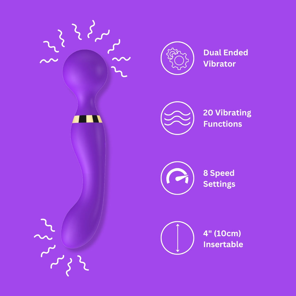 -7-Loving Joy Dual Ended Wand Vibrator-7