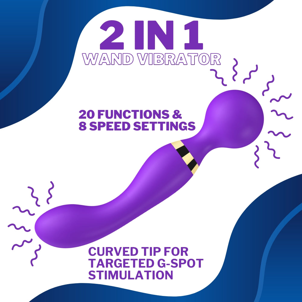 -8-Loving Joy Dual Ended Wand Vibrator-8