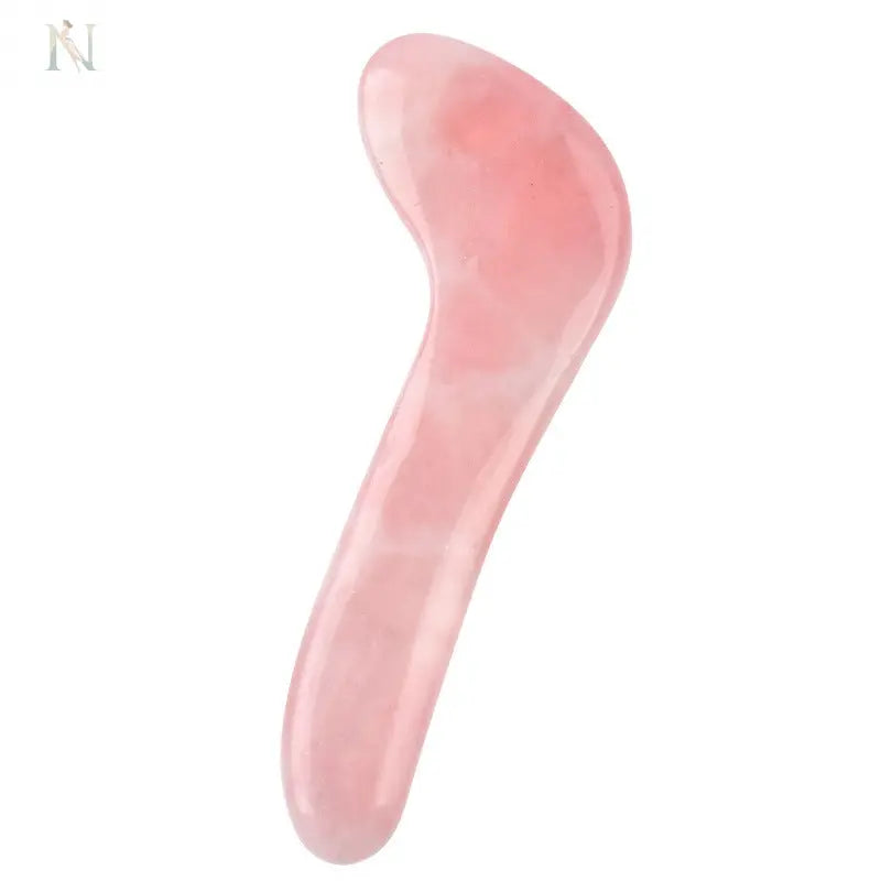 Natural Rose Quartz Gua Sha Massage Tool – Whole Body Facial Stone null