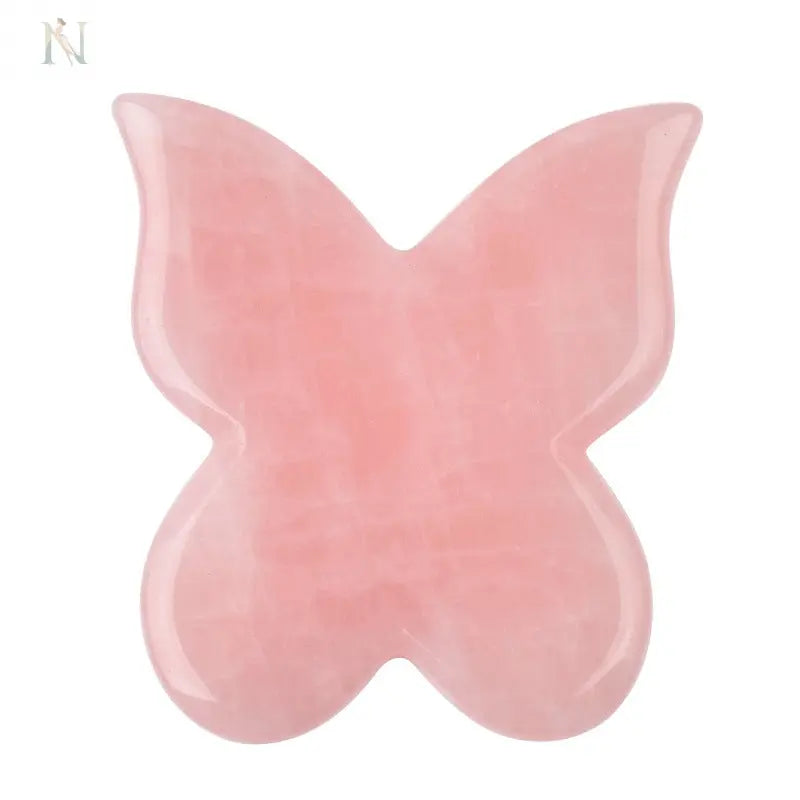 Natural Rose Quartz Gua Sha Massage Tool – Whole Body Facial Stone null