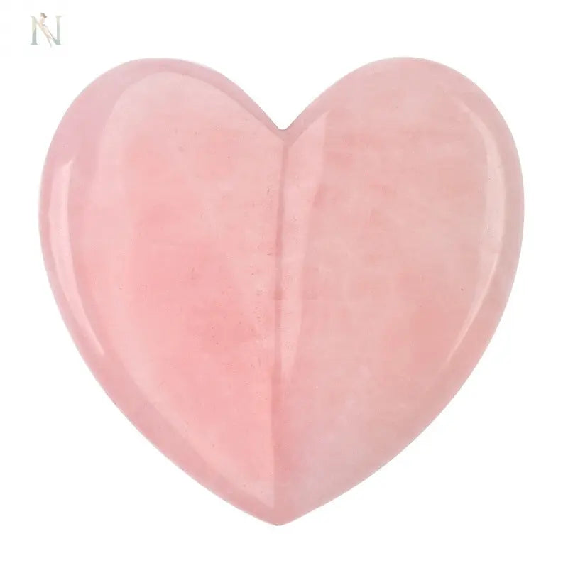 Natural Rose Quartz Gua Sha Massage Tool – Whole Body Facial Stone null