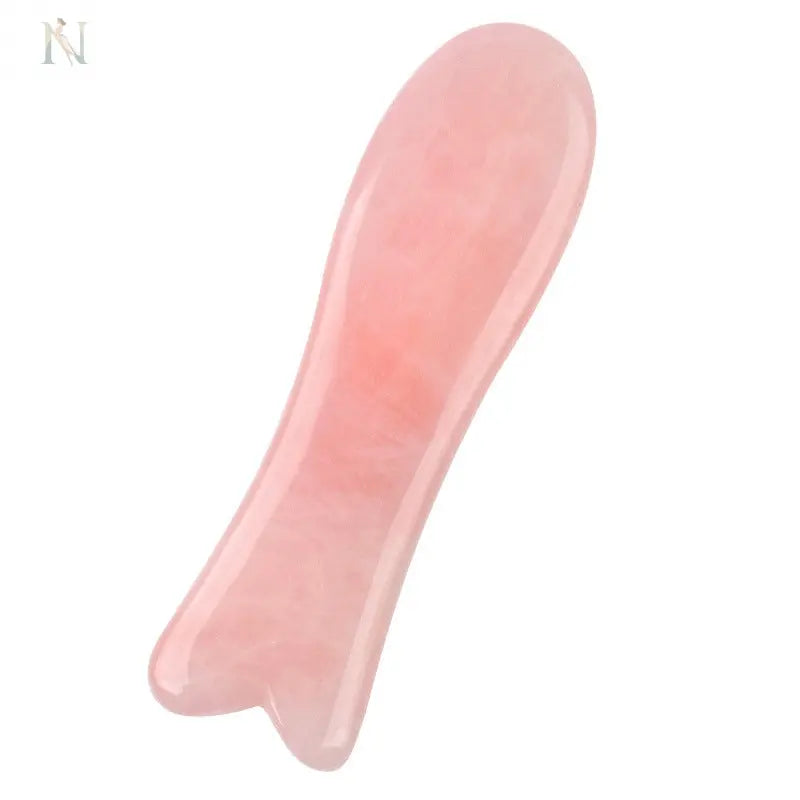 Natural Rose Quartz Gua Sha Massage Tool – Whole Body Facial Stone null
