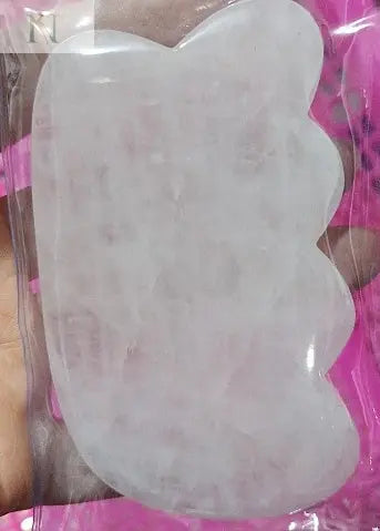 Natural Rose Quartz Gua Sha Massage Tool – Whole Body Facial Stone null