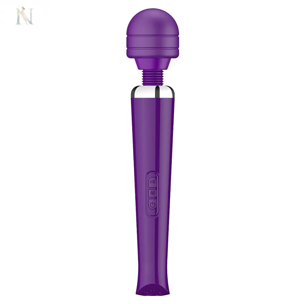 --Loving Joy Rechargeable Magic Wand Vibrator Purple-