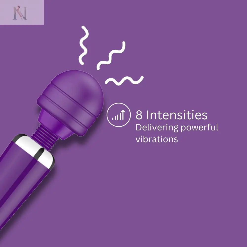 -2-Loving Joy Rechargeable Magic Wand Vibrator Purple-2