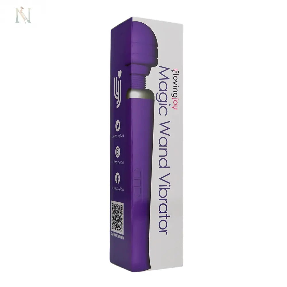 -5-Loving Joy Rechargeable Magic Wand Vibrator Purple-5
