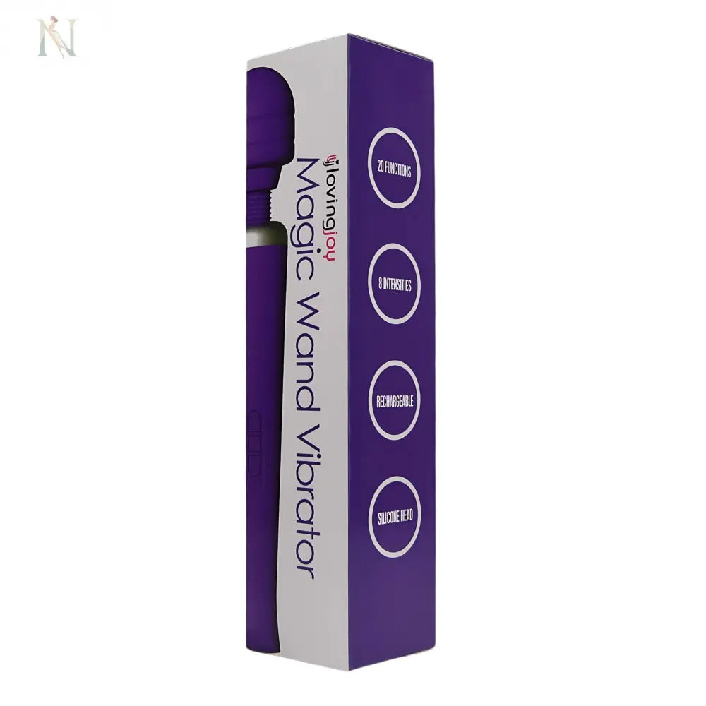 -6-Loving Joy Rechargeable Magic Wand Vibrator Purple-6