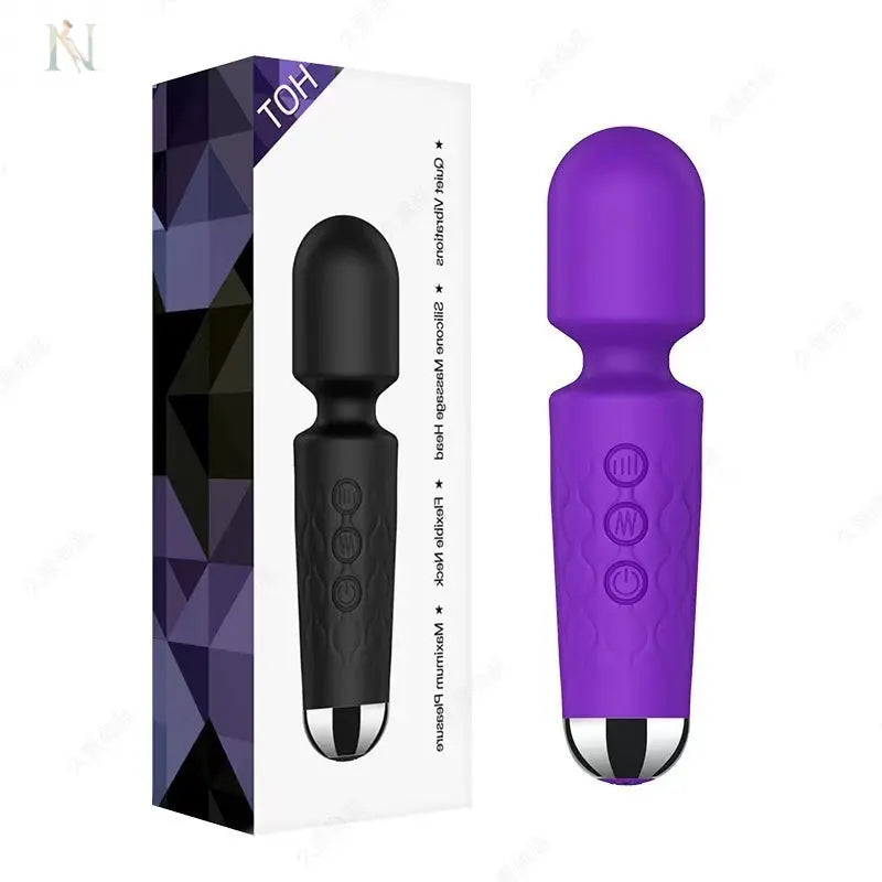 Rechargeable Wand Vibrator – 18-Speed Full Body Massager for Muscle & Personal Use cj