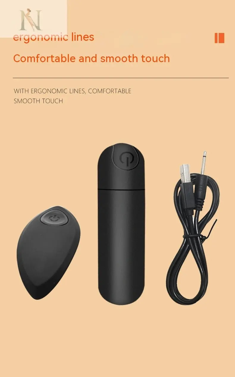 Remote-Controlled Bullet Vibrator – Compact, Waterproof & USB Rechargeable cj