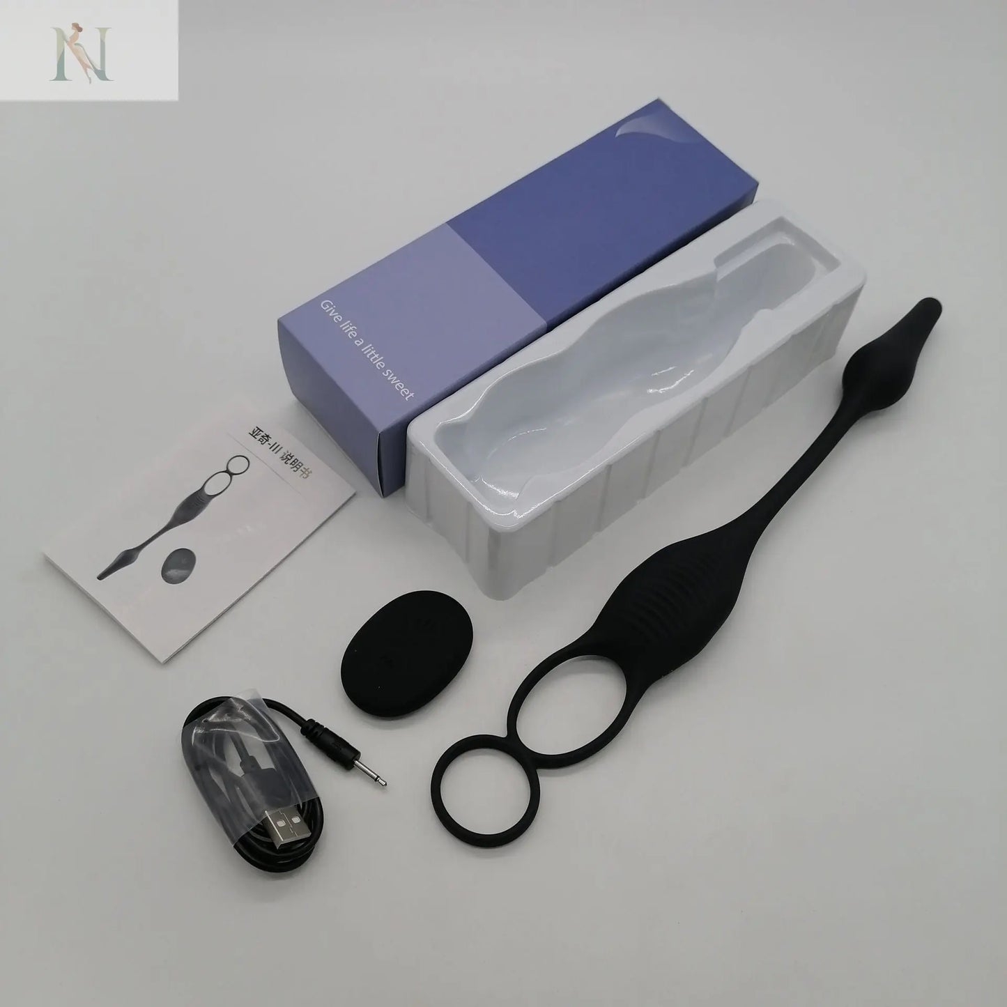 Remote-Controlled Dual Motor Vibrating Penis Ring with Anal Plug – 7 Modes cj