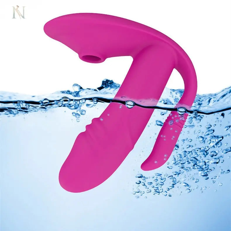 Remote-Controlled Dual Motor Vibrator – Wearable, Waterproof & Rechargeable cj