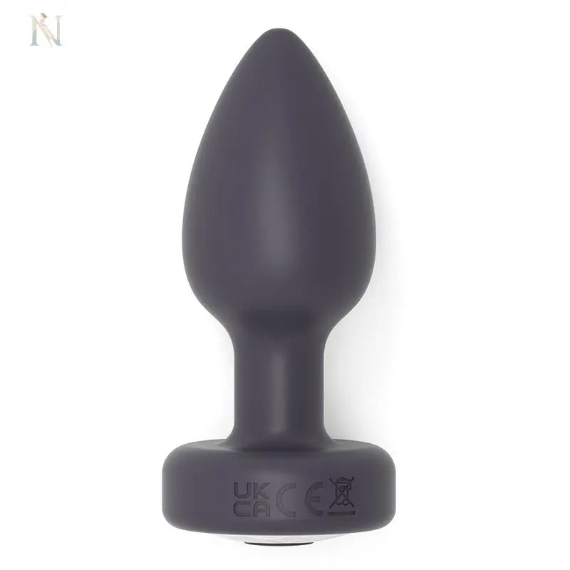 Remote-Controlled Vibrating Silicone Butt Plug with LED Light – Black cj