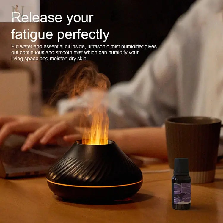 Smart Aromatherapy Diffuser – 130ml USB Mist Maker with Night Light null