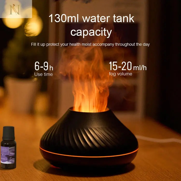 Smart Aromatherapy Diffuser – 130ml USB Mist Maker with Night Light null