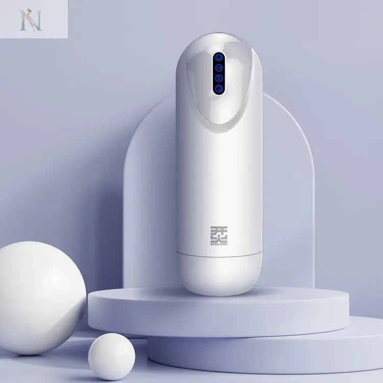 Smart Telescopic Masturbator – LCD Display, Heating & Vibration cj