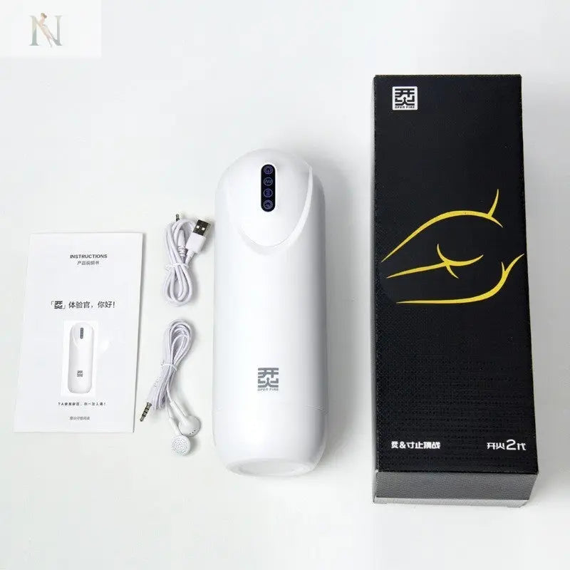 Smart Telescopic Masturbator – LCD Display, Heating & Vibration cj