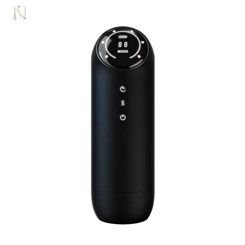 Smart Telescopic Masturbator – LCD Display, Heating & Vibration cj