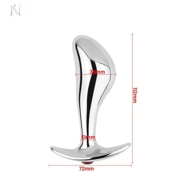 Stainless Steel Anal Plug Set – 3 Size Options (S/M/L) cj