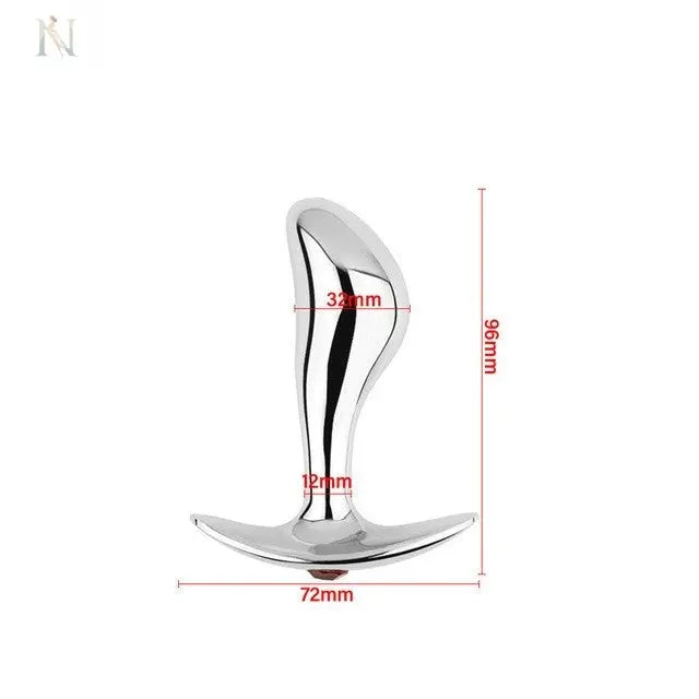 Stainless Steel Anal Plug Set – 3 Size Options (S/M/L) cj
